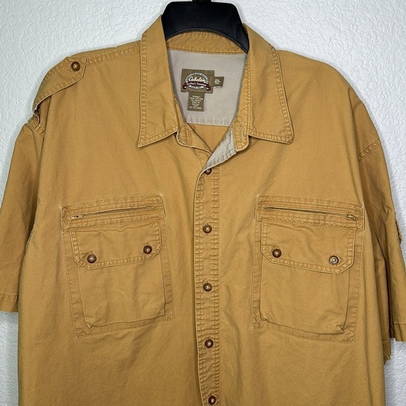 Cabela’s Men’s Safari Series Short Sleeve Button Down Outdoors Hunting 2XLT - Picture 3 of 10